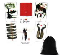 I CHING By Klaus Holitzka Oracolo Strato Carte Esoteric agm con Velluto Bag New