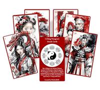 I-Ching Hexagram Oracle Cards - 64 carte Divination Deck con guida QR Code