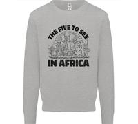 I Cinque Animali Selvaggi Da Vedere In Africa Felpa Per Bambini