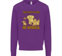 I Cinque Da Vedere In Africa Felpa Con Animali Safari Per Bambini