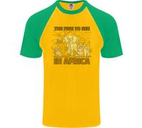 I Cinque Da Vedere In Africa Safari Animali Maglietta A Maniche Corte Uomo