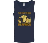 I Cinque Da Vedere In Africa Safari Animali Uomo Canotta