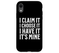 I Claim It Inspirational Motivational Abundance Manifesting Custodia per iPhone XR