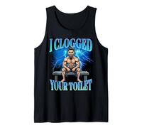 I Clogged Your Toilet Funny Alpha Wolf Meme Stupid Brainrot Canotta