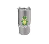 I coccodrilli mi rendono felice Tu non sei così divertente coccodrillo Bicchiere termico in acciaio inox doppia parete