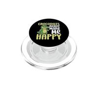 I coccodrilli mi rendono felice Tu non sei così divertente coccodrillo PopSockets PopGrip per MagSafe