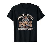 I codificatori medici stanno radicando Tootin' Racoon Cowboy Maglietta