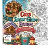 I Color Stuff: Cozy Snow Globe Homes: A cozy coloring book of warm, inviting winter retreats