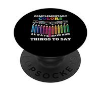 I colori complementari hanno sempre cose belle da dire artista PopSockets PopGrip Adesivo