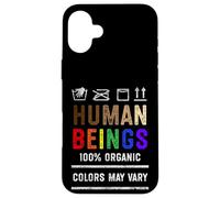 I colori degli esseri umani possono variare le vite nere Materia BLM Pride Custodia per iPhone 16 Plus