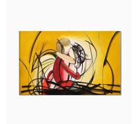 I Colori del Caribe QUADRO MODERNO CAPEZZALE DIPINTO A MANO ACRILICO SU TELA ALTA QUALITA' MADE IN ITALY PER CAMERA DA LETTO - AMORE ETERNO