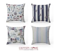 "I COLORI DEL MARE" Set 4 Federe per cuscino arredo - CFP Home Collections