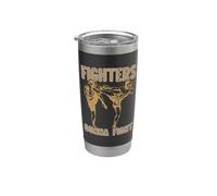 I combattenti combatteranno il combattente di boxe combattimento amore Muay Thai Bicchiere termico in acciaio inox doppia parete