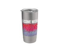 I Come With Problems Not Solutions Scherzi caotici ||- Bicchiere termico in acciaio inox doppia parete