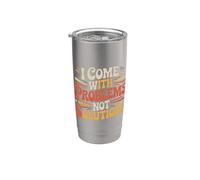 I Come With Problems Not Solutions Scherzi caotici |- Bicchiere termico in acciaio inox doppia parete
