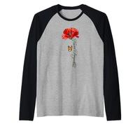 I commemorativi dei Papaveri patriottici Maglia con Maniche Raglan