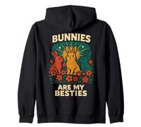 I Coniglietti Sono i Miei Migliori Animali Domestici Bunny Lovers Felpa con Cappuccio