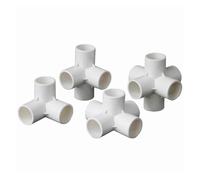 I connettori angolari for tubi in plastica PVC sono raccordi for tubi bianchi a 3, 4, 5 e 6 vie con diametri interni di 20, 25, 32, 40 e 50 mm(Blue,5-way 20mm)