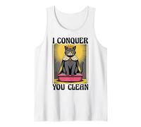 I Conquer You Clean - Lettiera divertente per amanti dei gatti Canotta