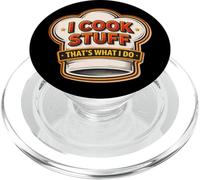 I Cook Stuff That's What I Do Vintage Chef Cucina Divertente PopSockets PopGrip per MagSafe