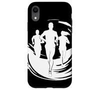 I corridori che disegnano la maratona si esercitano Custodia per iPhone XR