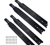 I corridori del cassetto a Estensione Completa a 3 Volte per Il Guardaroba per mobili da Cucina 250 350 400 450 500mm, 2 Paia Guida a Sfere per Cuscinetti a Sfera di Metallo, Supporto