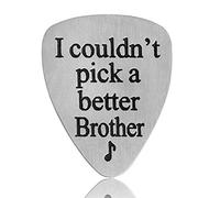 I Couldn' t pick a Better Brother Musical Guitar pick Men Jewelry Gift for Brother