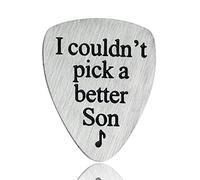 I Couldn' t pick a Better Son plettro Jewelry Gift for Son from MOM Dad Musician Gifts