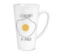 I Couldn'T If I Fried 483ml Grande Latte Tazza - Divertente Uova Scherzo
