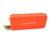 I COUNT CALCOLATRICI Astuccio portapenne in morbido silicone Vernice Fresca (astuccio rettancolare 20x8x4,5cm, arancio)