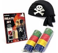 I COUNT CALCOLATRICI Kit Costumi Carnevale (Kit Pirata Nero Base)