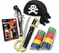 I COUNT CALCOLATRICI Kit Costumi Carnevale (Kit Pirata Rosso Completo)