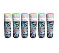 I COUNT CALCOLATRICI Stelle filanti Spray, Confezione da 6 bombolette, Colori Assortiti, per Carnevale, Eventi, Feste, Decorazioni