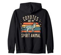 I Coyote Sono Il Mio Spirito Animale Natura Coyote Amanti della Fauna Selvatica Felpa con Cappuccio