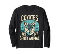 I Coyote Sono Il Mio Spirito Animale Natura Coyote Amanti della Fauna Selvatica Maglia a Manica