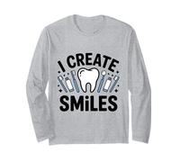 I Create Smiles Dentista Igienista Dentale Design per l'igiene Orale Maglia a Manica