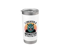 I Created A Monster He Calls Me Dad Bicchiere termico in acciaio inox doppia parete