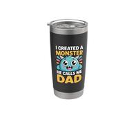 I Created A Monster He Calls Me Dad Bicchiere termico in acciaio inox doppia parete