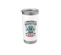 I Created A Monster He Calls Me Dad Bicchiere termico in acciaio inox doppia parete