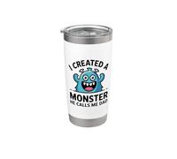 I Created A Monster He Calls Me Dad Bicchiere termico in acciaio inox doppia parete