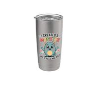 I Created A Monster She Calls Me Dad Bicchiere termico in acciaio inox doppia parete