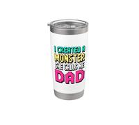 I Created A Monster She Calls Me Dad Bicchiere termico in acciaio inox doppia parete