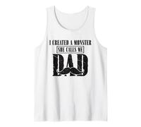 I Created A Monster She Calls Me Dad Festa del papà divertente Canotta