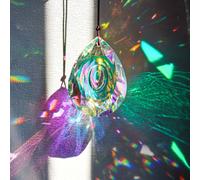 I Cristalli Di Prisma Multi-dimensionali A Forma Di Occhio Di Drago Sono Appesi Sui Lampadari O Alle Finestre Per Creare Un Arcobaleno Di Pendenti In Cristallo 38 mm,50 mm,63 mm,76 mm,89 mmCristallo a