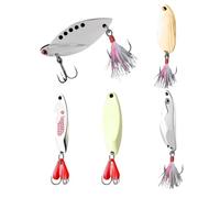 I cucchiai artificiali per la pesca | Esche a spinner con un gancio - Cucchiaio a forma di esche da pesca per caccia da pesca - Adatto per l'uso in laghi, stagni, rive, mare, branding, laghi, fiumi e