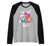 I cuccioli di Paw Patrol Girl dominano! Maglia con Maniche Raglan