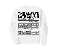 I cugini Sempre in Ritardo sarcastici cugini per Uomini Donne Divertimento Felpa