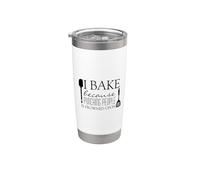 I cuoco perché prendere a pugni le persone è disapprovato dall'umorismo Baker Bicchiere termico in acciaio inox doppia parete