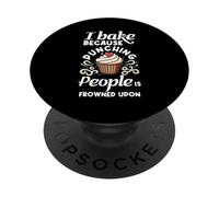I cuoco perché prendere a pugni le persone è disapprovato per cuocere Baker PopSockets PopGrip Adesivo