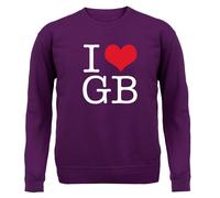 I Cuore GB - Bambini Felpa/Maglione - Band Tour Barlow Musica Gary Concerto Tt